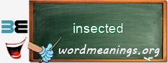 WordMeaning blackboard for insected
